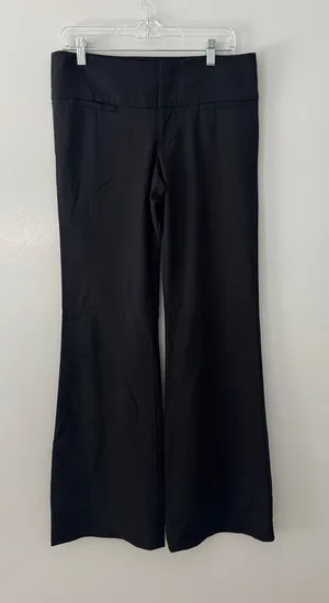 Alice + Olivia Women's Work Trousers Black Wide-Leg Size 8 Based on Measurements thumbnail 1