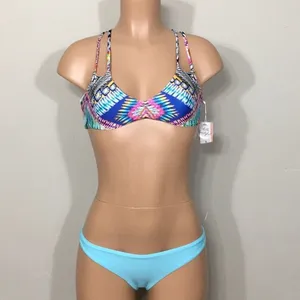 PILYQ multicolored reversible bikini set. NWT thumbnail 5