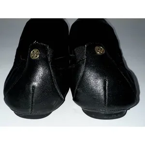 Tory Burch Black Leather Ballet Flats‎ with Patent Toe Size 9M thumbnail 4