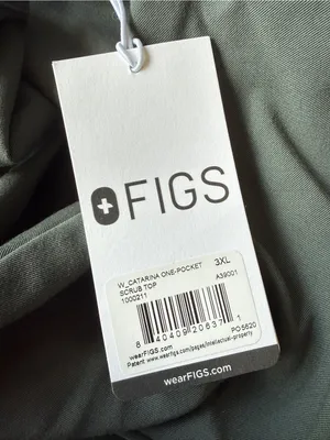 FIGS Catarina Scrub Top in Moss Size 3X thumbnail 8