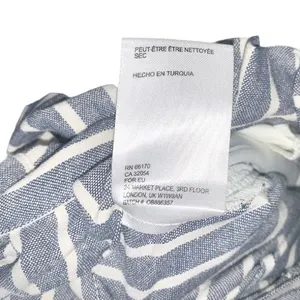 Urban Outfitters Gianna Striped High-Rise Paperbag Pants Linen White/Blue size 0 thumbnail 10