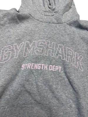 ✨‎ GYMSHARK Strength Dept Hoodie Pullover Gray Logo Women’s S ✨ thumbnail 2