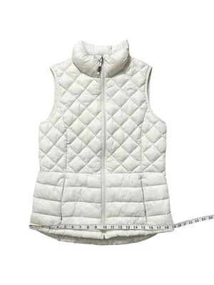 ZeroXposur Elena Quilted Vest with Pockets Full Zip White Size Small thumbnail 7