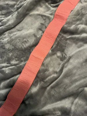 Zohra Vintage Antique Pink Polka Dot Leather Costume Belt thumbnail 2