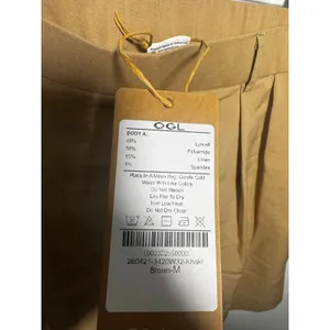 OGLmove Women Casual Daily Regular Fit Mid Rise Shorts Khaki Brown Size M thumbnail 5