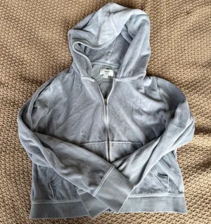 Aerie Light Blue / Grey Zip Up thumbnail 1