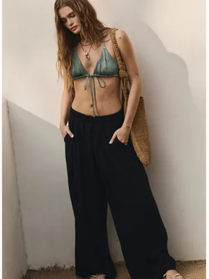 NWT Free People free est sloane wide leg pant thumbnail 3