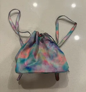 Tye dye drawstring backpack Multiple thumbnail 1