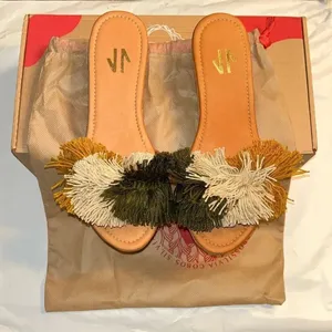 Silvia Cobos Slip on Sandals(Size 6M) Yellow thumbnail 7