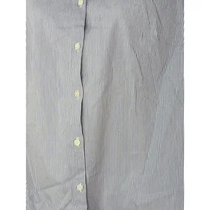 J. Crew Factory Blue & White Stripe Cotton‎ Blend Bell Sleeve Button-Down Top thumbnail 2