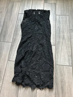 Main Strip Black Lace Mini Dress thumbnail 3