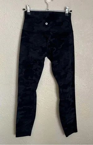 Lululemon Align Pant II 25” Incognito Camo Multi Gray Black Leggings 4 thumbnail 6