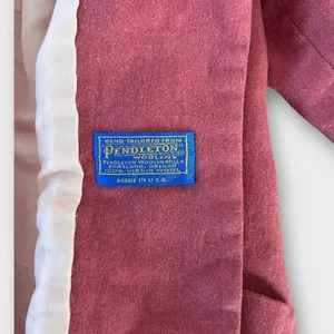 Vintage 50s Pendleton Wool Blazer Jacket Women’s Size 6/8 Rosewood Pink Preppy thumbnail 2