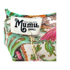 Show Me Your Mumu V-Neck Long Sleeve Mini Dress Paisley Floral NWT‎ Small thumbnail 5