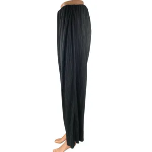 Zara Women's Black High Waisted Wide Leg Pull On Trousers Dress Pants Size M thumbnail 2