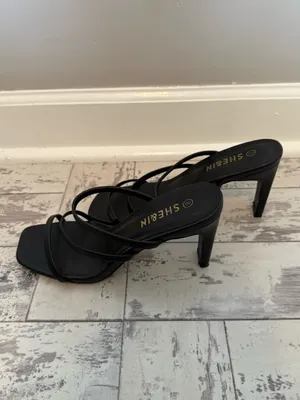 Shein Strappy Heels Black thumbnail 5