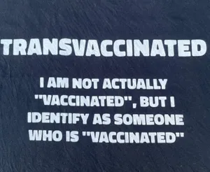 Transvaccinated Funny Humor Graphic Black T-shirt thumbnail 3