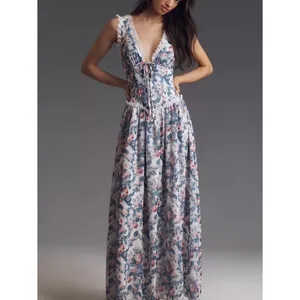 For Love And Lemons Floral Audrey Maxi Dress Small Petite thumbnail 2