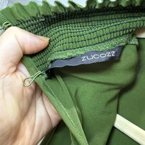 Green Sleeveless Top with Embroidered Neckline Size 2 (S-XS) thumbnail 3
