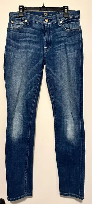 7 For All Mankind the ankle skinny jeans size 27 thumbnail 1