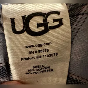 UGG Flannel button down long pajama shirt size Small thumbnail 8
