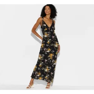 ✨Wild Fable Women Lace Trim Maxi Empire Waist Sz Large Dress✨ thumbnail 2