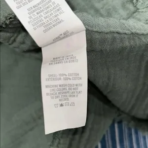 Aerie Green Crop Blouse thumbnail 5