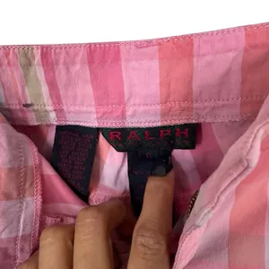 Ralph by Ralph Lauren Womens Sz 0 St Barts Hilite Plaid Pink Capri Pants Y2K thumbnail 7