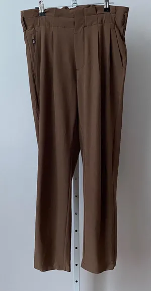 Athleta 4 Preppy Brown Skyline Plaid Pant II High Rise Tapered Trouser thumbnail 1