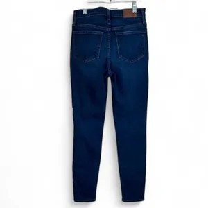 Madewell 10 High Rise Skinny Jeans Dark Wash‎ Size 26 For Your Tall Boots thumbnail 3