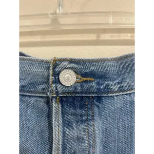RE DONE‎ Levi's High Rise Straight Jeans Altered Waist Vintage Wash Size 27 thumbnail 9