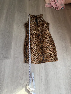 Leopard Print Halter Dress – Size Unknown Multiple thumbnail 8