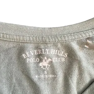 Beverly Hills‎ Polo Club T-Shirt Womens Size Small Seafoam Green V-Neck Tee thumbnail 3
