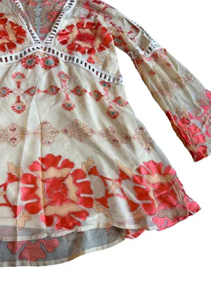 For Love And Lemons Barcelona Mini Dress Embroidered Rare Boho Size XS Women's thumbnail 4
