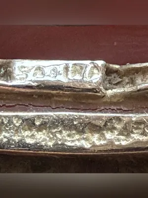 Silver Tone Stacked Band Ring Size 8.5 thumbnail 5