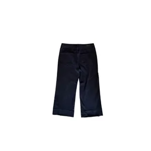 Umgee Black Denim Wide Leg Cropped Raw Hem Pants J4040 thumbnail 8