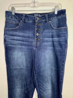 Maurices Everflex Super Skinny High Rise Jeans Dark Wash Button Fly thumbnail 4