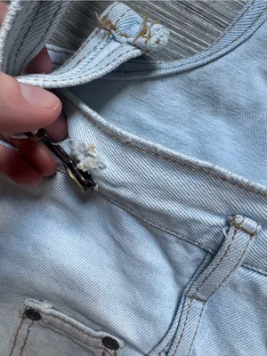 Vintage 90s LEI Light Blue Denim Short Overalls M thumbnail 3