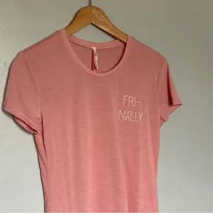 Wallflower Coral Short Sleeve Tee Pink Size M thumbnail 3