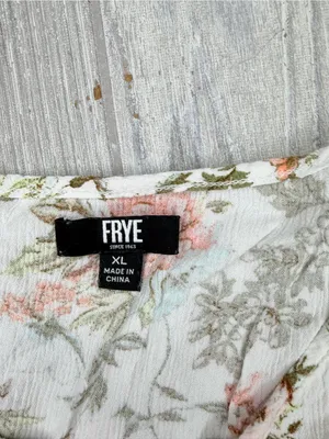 Frye floral boho maxi sleeveless tank top dress size xl with button front thumbnail 4