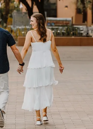 Lulus White Tiered Maxi Dress thumbnail 3