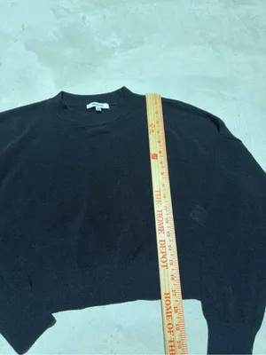 Madewell Black Crewneck Women's Sweater large thumbnail 4