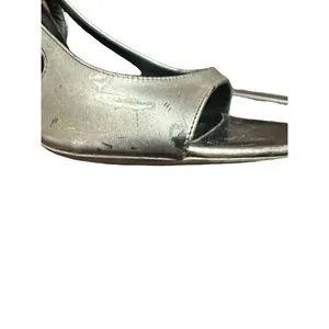 Balenciaga Leather Slingback Sandals Metallic Sandals, Shoes Size 361/2 US 6 thumbnail 4