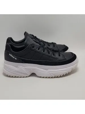 Adidas Originals Women's Kiellor Black White Low Top Platform SneakerSize 8.5 thumbnail 2
