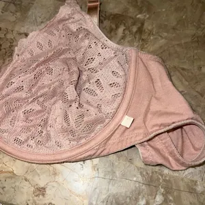Victoria’s Secret Rose baby pink Lacy unlined bra size M thumbnail 2