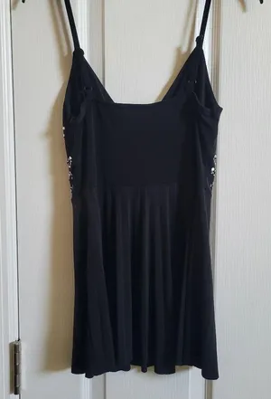 Paranoia Black Sequin Tank Top Small thumbnail 3