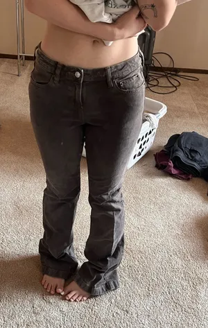PacSun Low-Rise Jeans Bootcut Brown thumbnail 1