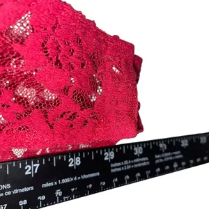 AmbuRance Red Lace Bodysuit V Neck Sleeveless Full Lace Size 2X thumbnail 6