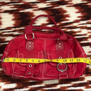 Gothic Grunge Baddie Streetwear Y2K 2000s Shoulder Hand Bag Purse Cargo Pockets Grommets & Buckles #bondage #biker #cyber #punk #gorpcore vixen Measurement in pics thumbnail 5