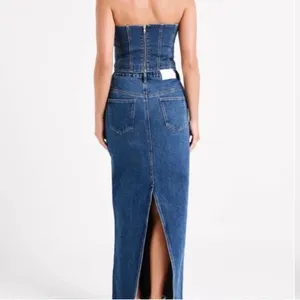 Meshki Illona Denim Maxi Skirt - size Medium thumbnail 2